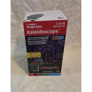 Gemmy Lightshow Christmas Holiday Kaleidoscope Red Green Blue Open Box Tested